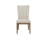 Canadel Frank Dining Chair in Pecan Washed, TB Fabric, front view