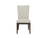 Canadel Frank Dining Chair in Hazelnut Washed, TB Fabric, front view