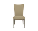 Canadel Frank Dining Chair in Shadow, XY Faux Leather, front view