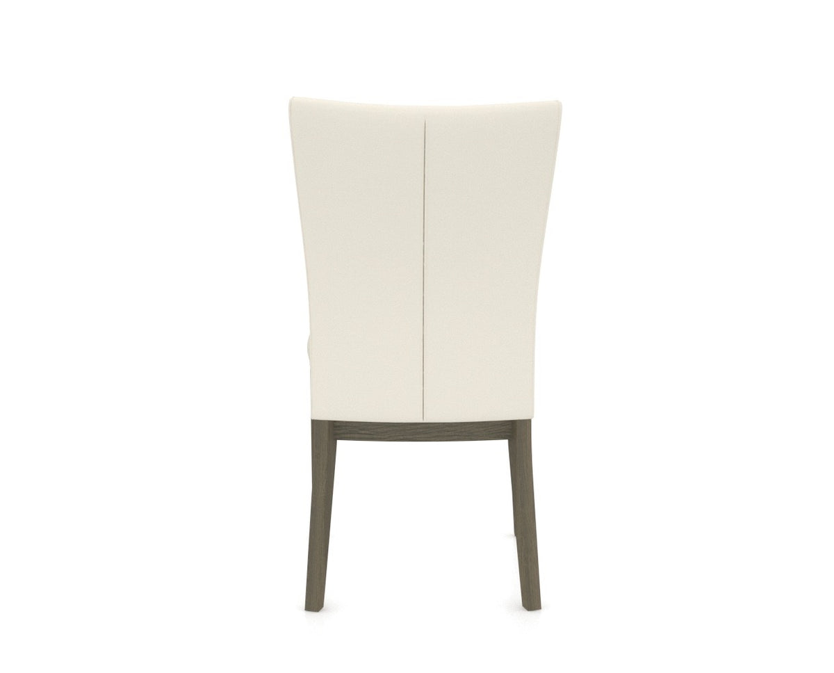 Canadel Frank Dining Chair in Shadow, YJ Faux Leather, back view