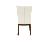 Canadel Frank Dining Chair in Cognac Washed, YJ Faux Leather, back view