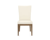Canadel Frank Dining Chair in Pecan Washed, YJ Faux Leather, front view