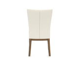 Canadel Frank Dining Chair in Pecan Washed, YJ Faux Leather, back view