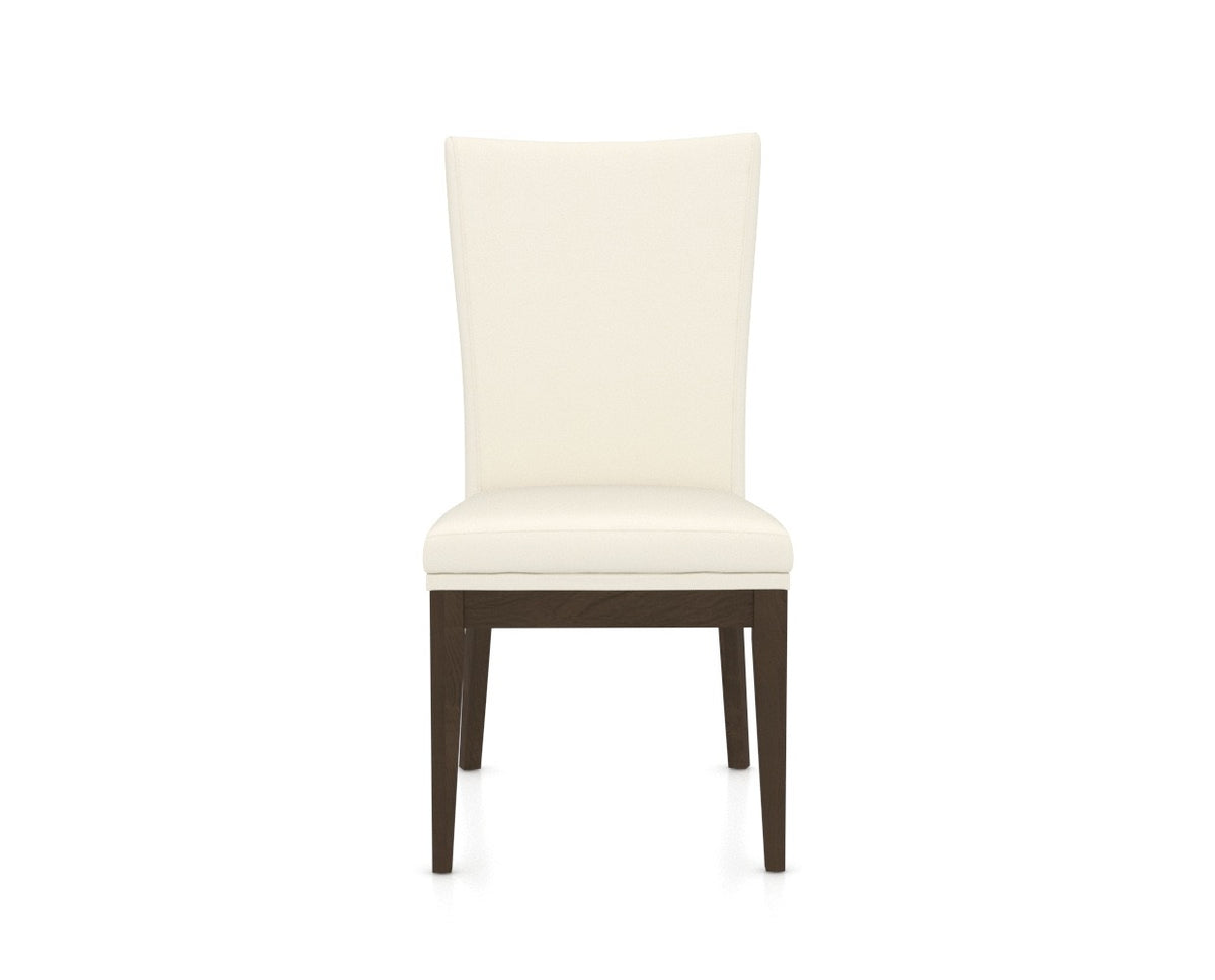 Canadel Frank Dining Chair in Hazelnut Washed, YJ Faux Leather, front view