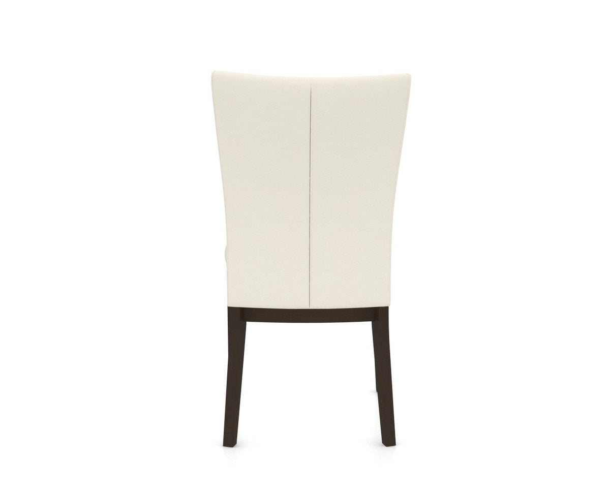 Canadel Frank Dining Chair in Davy's Grey, YJ Faux Leather, back view