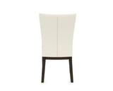 Canadel Frank Dining Chair in Davy's Grey, YJ Faux Leather, back view