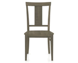 Canadel Dining Chair 5024 in Wood Seat and 08 Shadow, front view
