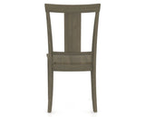 Canadel Dining Chair 5024 in Wood Seat and 08 Shadow, back view