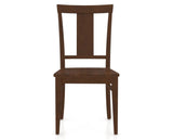 Canadel Dining Chair 5024 in Wood Seat and 19 Cognac Washed, front view