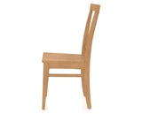 Canadel Dining Chair 5024 in Wood Seat and 20 Caramel Washed, side view
