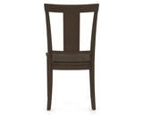 Canadel Dining Chair 5024 in Wood Seat and 29 Hazelnut Washed, back view