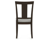 Canadel Dining Chair 5024 in 7C Fabric and 59 Davy's Grey, back view