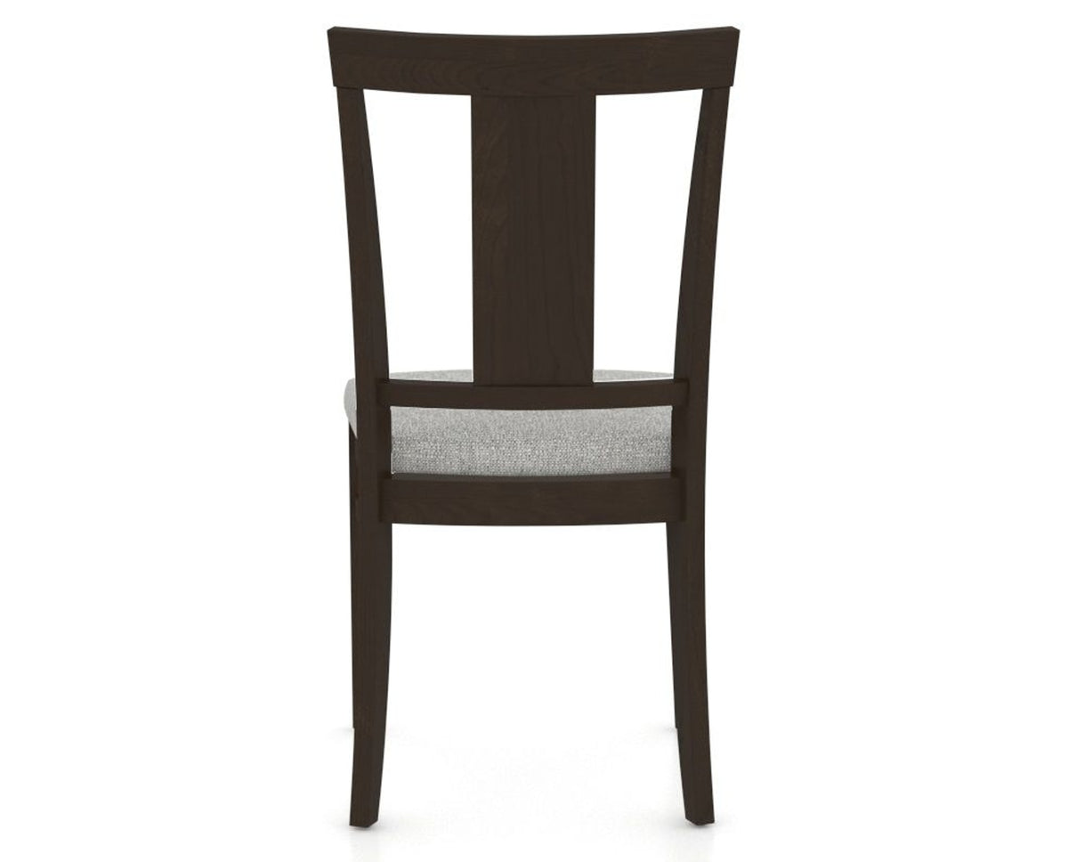 Canadel Dining Chair 5024 in 7C Fabric and 59 Davy's Grey, back view