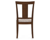 Canadel Dining Chair 5024 in FP Crypton® and 19 Cognac Washed, back view