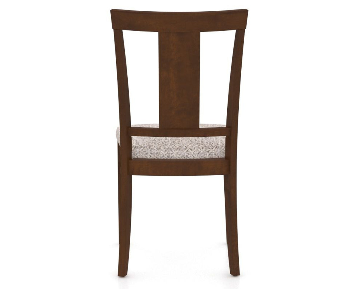Canadel Dining Chair 5024 in FP Crypton® and 19 Cognac Washed, back view