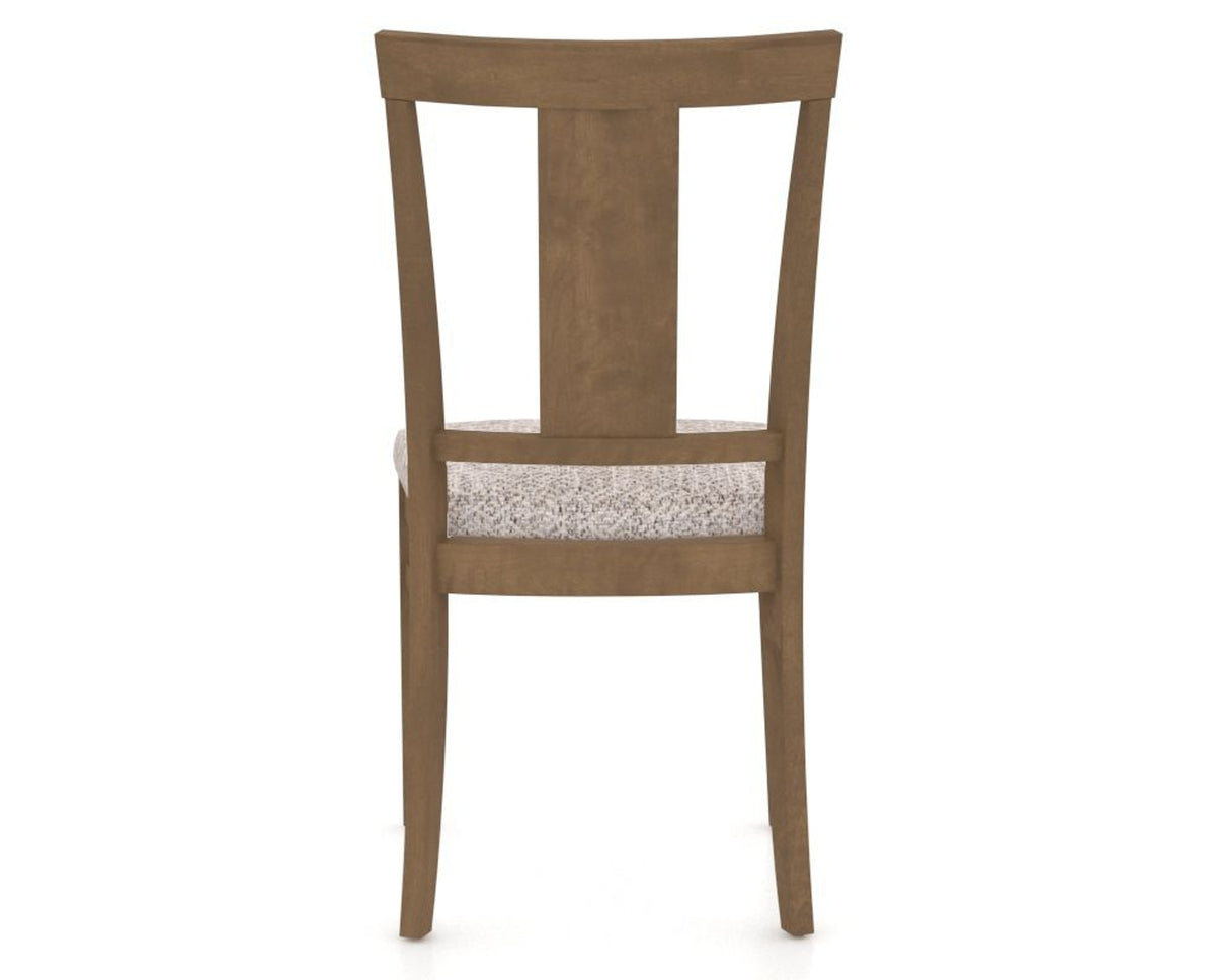 Canadel Dining Chair 5024 in FP Crypton® and 25 Pecan Washed, back view