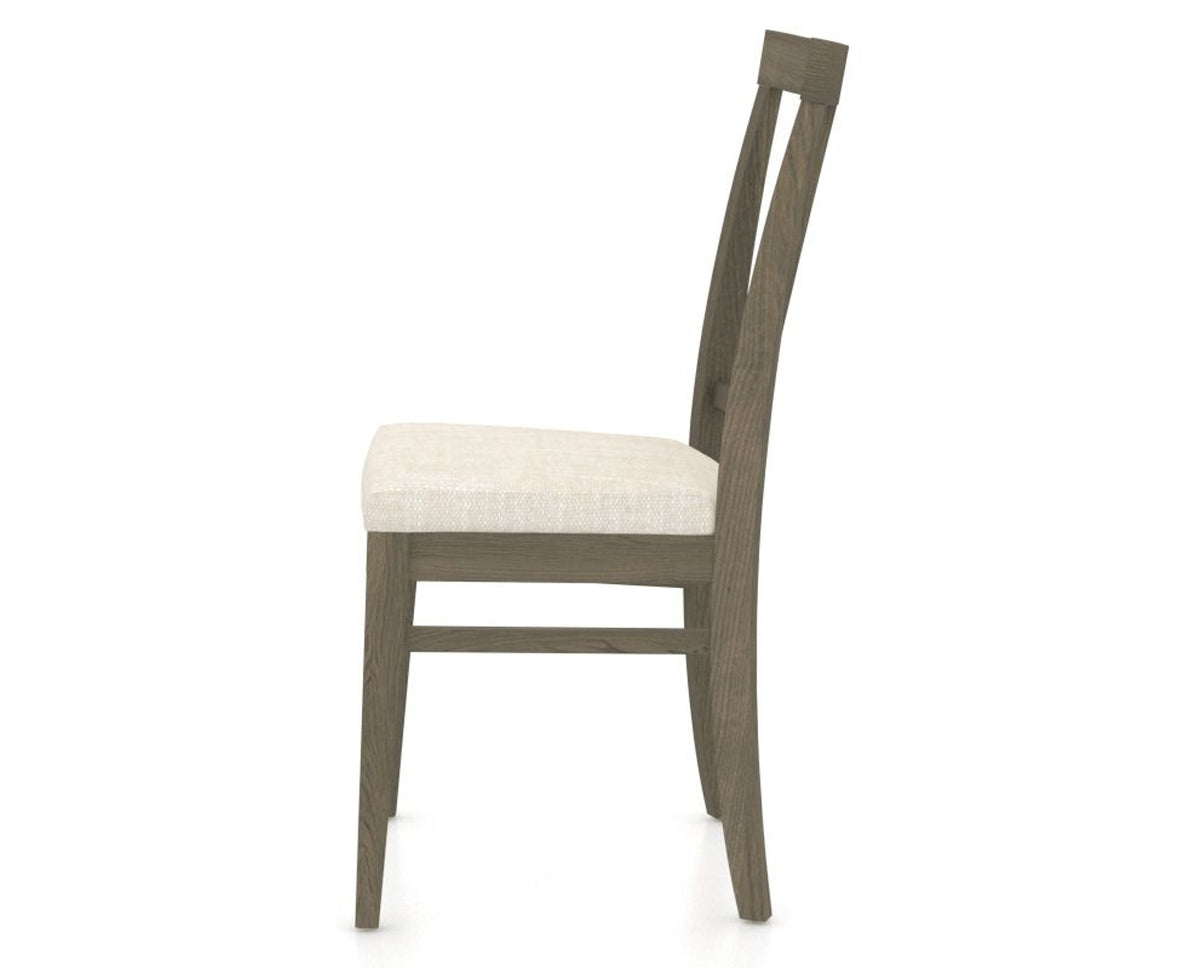Canadel Dining Chair 5024 in FT InsideOut® and 08 Shadow, side view