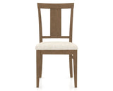 Canadel Dining Chair 5024 in FT InsideOut® and 25 Pecan Washed, front view