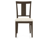 Canadel Dining Chair 5024 in FT InsideOut® and 29 Hazelnut Washed, front view