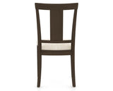 Canadel Dining Chair 5024 in FT InsideOut® and 29 Hazelnut Washed, back view