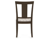 Canadel Dining Chair 5024 in OZ Fabric and 29 Hazelnut Washed, back view