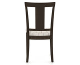 Canadel Dining Chair 5024 in OZ Fabric and 59 Davy's Grey, back view