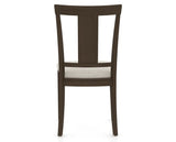 Canadel Dining Chair 5024 in TB Fabric and 29 Hazelnut Washed, back view