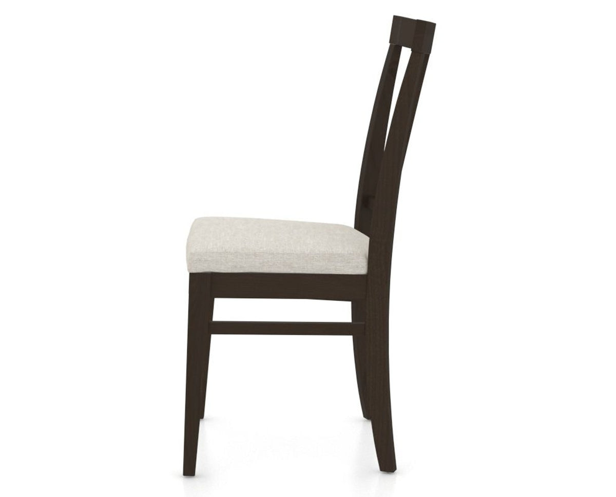 Canadel Dining Chair 5024 in TB Fabric and 59 Davy's Grey, side view