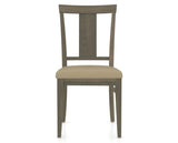 Canadel Dining Chair 5024 in XY Faux Leather and 08 Shadow, front view