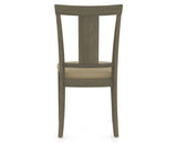Canadel Dining Chair 5024 in XY Faux Leather and 08 Shadow, back view