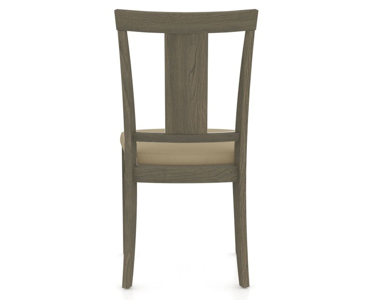 Canadel Dining Chair 5024 in XY Faux Leather and 08 Shadow, back view