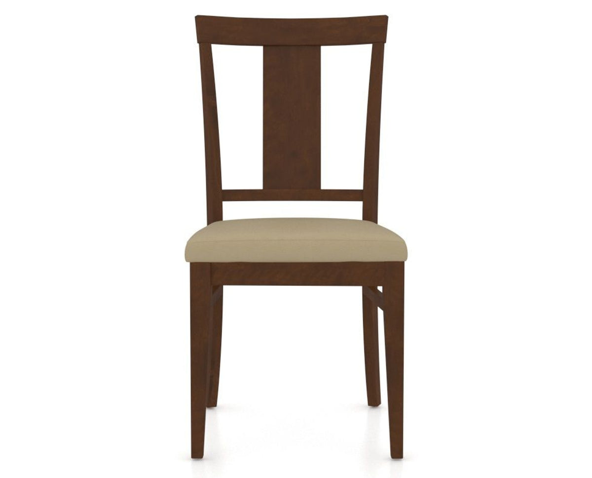 Canadel Dining Chair 5024 in XY Faux Leather and 19 Cognac Washed, front view