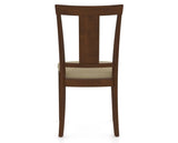 Canadel Dining Chair 5024 in XY Faux Leather and 19 Cognac Washed, back view