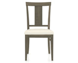 Canadel Dining Chair 5024 in YJ Faux Leather and 08 Shadow, front view