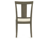 Canadel Dining Chair 5024 in YJ Faux Leather and 08 Shadow, back view