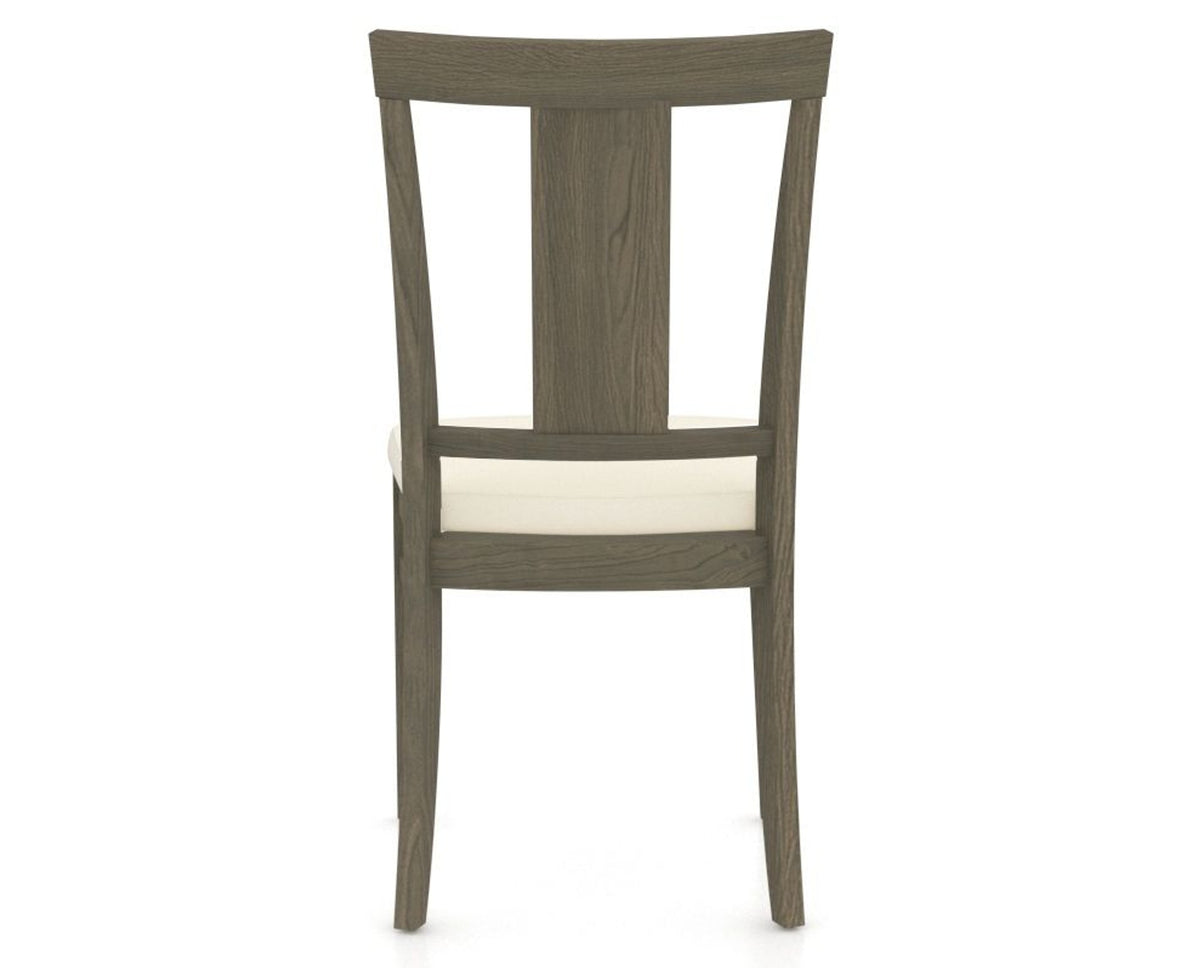 Canadel Dining Chair 5024 in YJ Faux Leather and 08 Shadow, back view