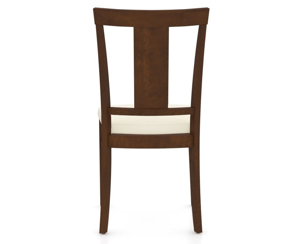 Canadel Dining Chair 5024 in YJ Faux Leather and 19 Cognac Washed, back view