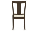 Canadel Dining Chair 5024 in YJ Faux Leather and 29 Hazelnut Washed, back view