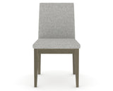 Canadel Upholstered Dining Chair 5038 in 7C Fabric and 08 Shadow, front view