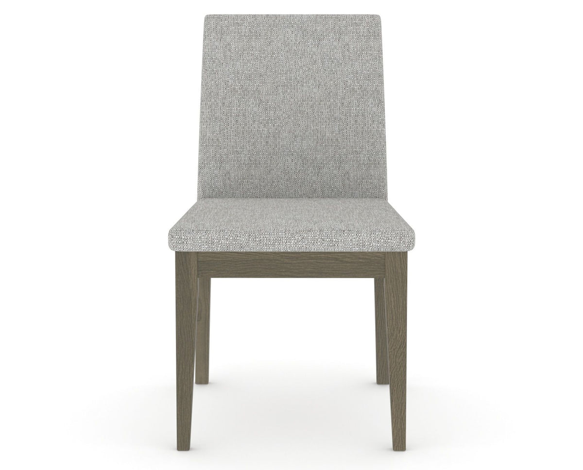 Canadel Upholstered Dining Chair 5038 in 7C Fabric and 08 Shadow, front view