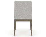 Canadel Upholstered Dining Chair 5038 in 7C Fabric and 08 Shadow, back view