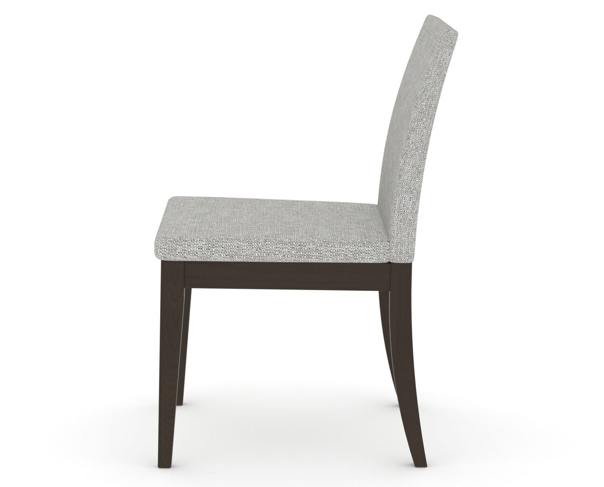 Canadel Upholstered Dining Chair 5038 in 7C Fabric and 59 Davy's Grey, side view