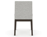 Canadel Upholstered Dining Chair 5038 in 7C Fabric and 59 Davy's Grey, back view