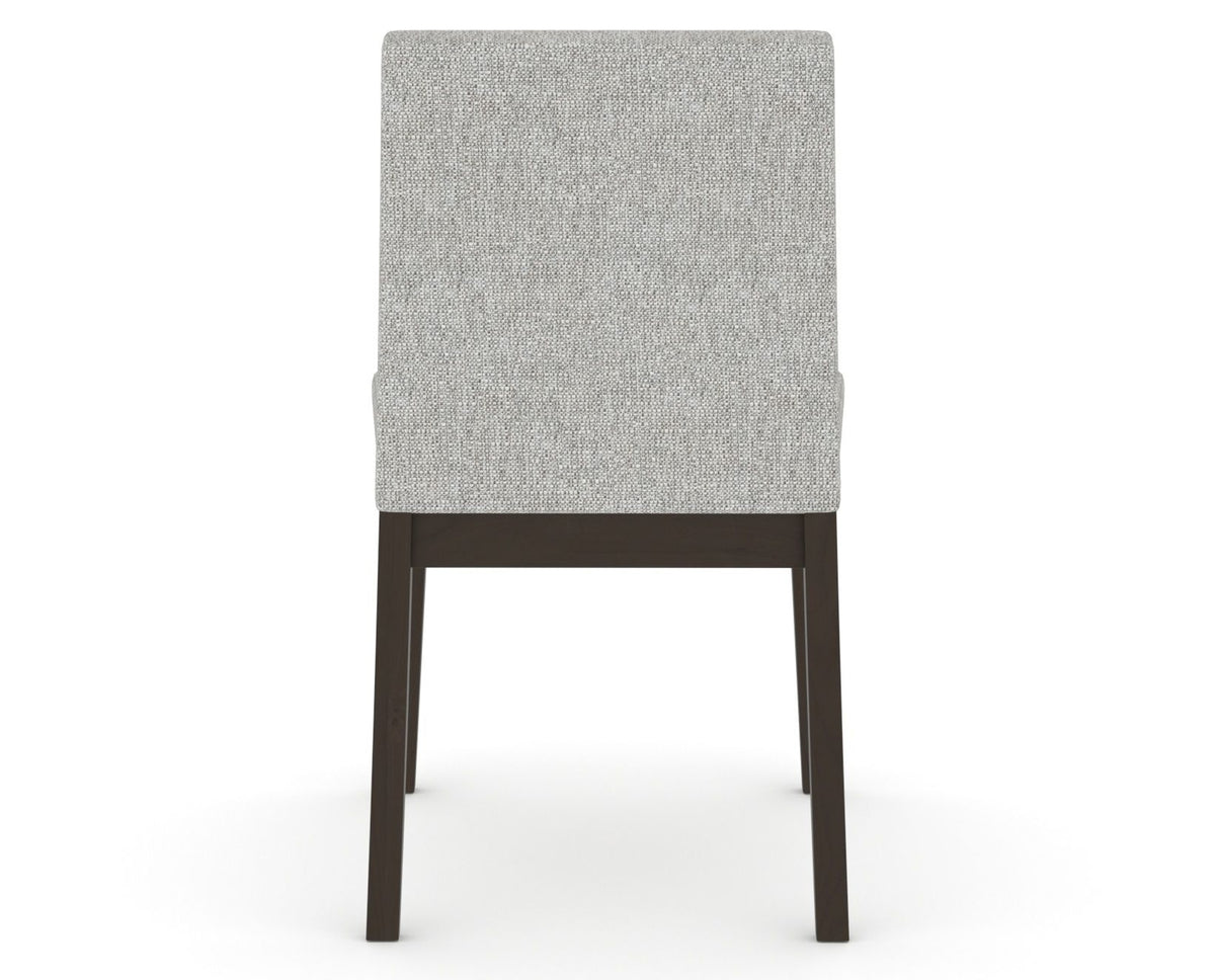 Canadel Upholstered Dining Chair 5038 in 7C Fabric and 59 Davy's Grey, back view
