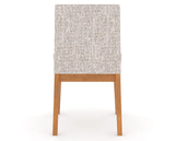 Canadel Upholstered Dining Chair 5038 in FP Crypton® and 01 Honey Washed, back view