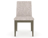 Canadel Upholstered Dining Chair 5038 in FP Crypton® and 08 Shadow, front view