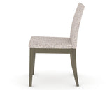 Canadel Upholstered Dining Chair 5038 in FP Crypton® and 08 Shadow, side view