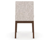 Canadel Upholstered Dining Chair 5038 in FP Crypton® and 19 Cognac Washed, back view