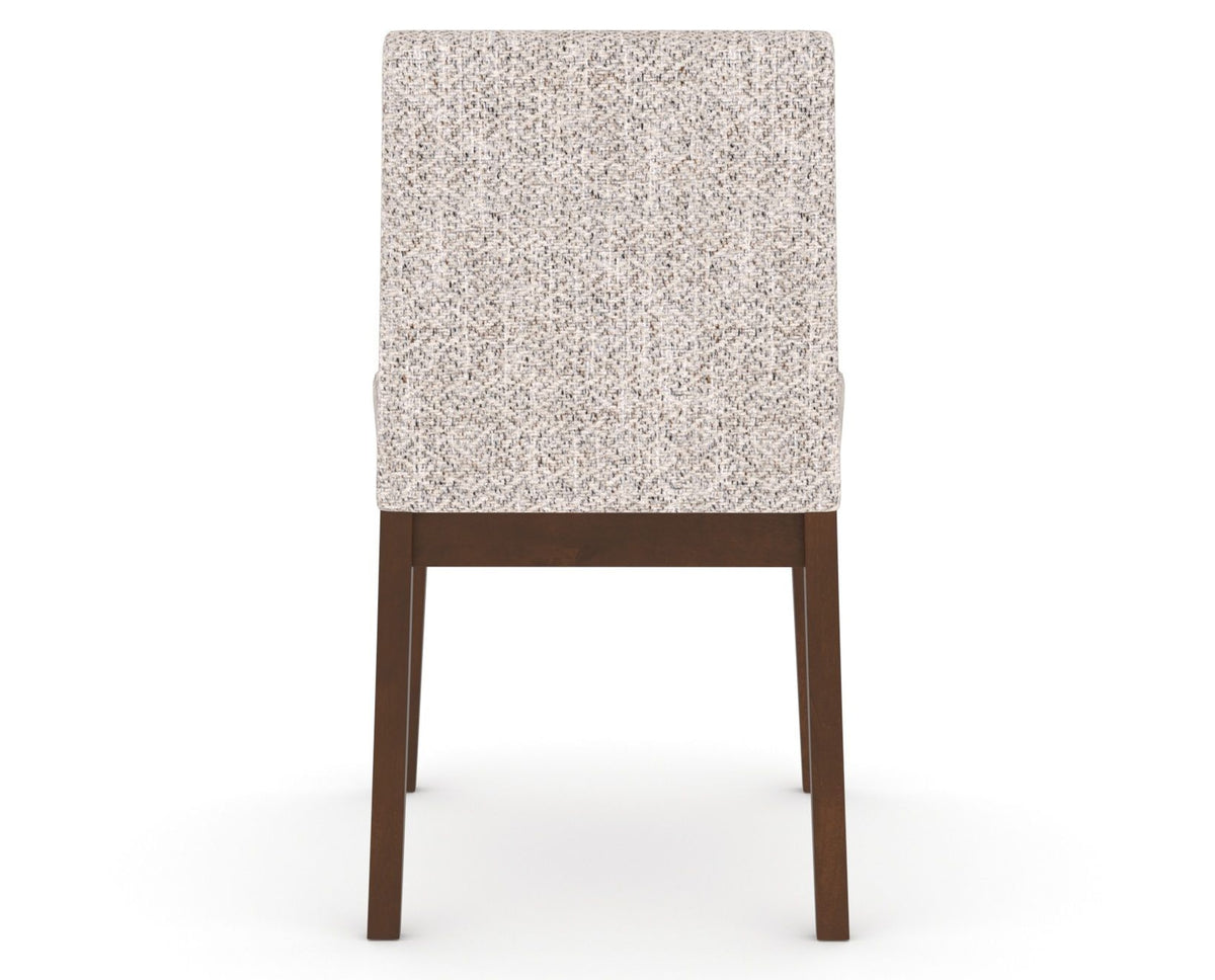 Canadel Upholstered Dining Chair 5038 in FP Crypton® and 19 Cognac Washed, back view