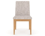 Canadel Upholstered Dining Chair 5038 in FP Crypton® and 20 Caramel Washed, front view